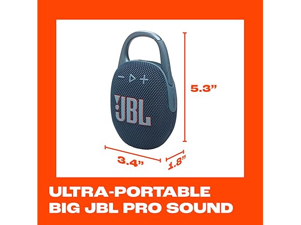 (NEW) JBL Clip 5 Waterproof & Dustproof Bluetooth Speaker