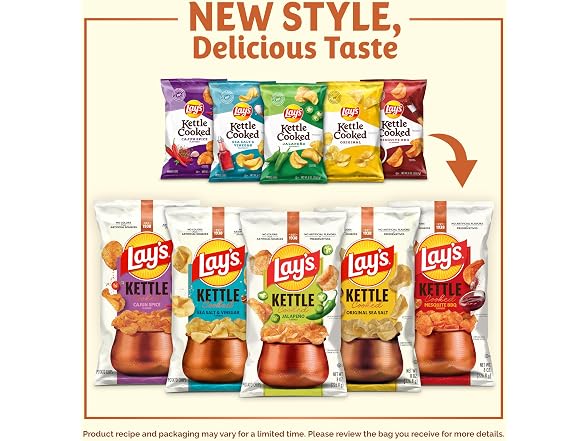 Lays Kettle Chips Jalapeno Cheddar Pack of 64