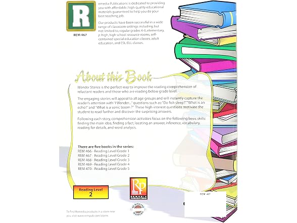 REMEDIA PUBLICATIONS Wonder Stories 2nd Grade Readi