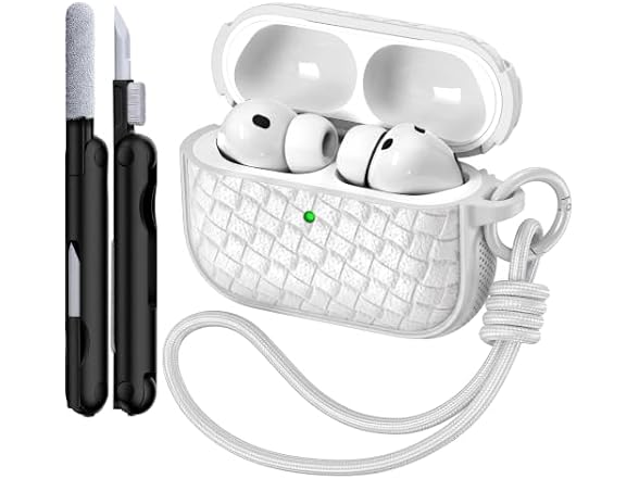 R-fun AirPods Pro 3 Case Woven Leather