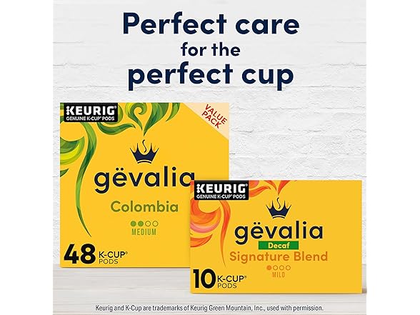 10CT Gevalia Signature Blend Decaf Mild Roast KCup