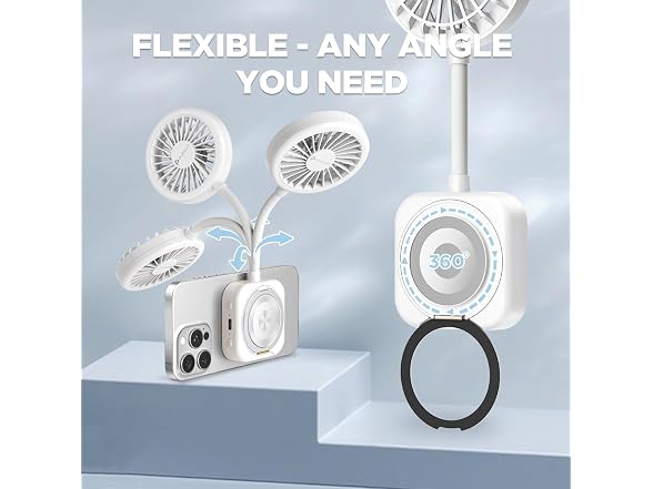 Pursuit FAN-WT Phone Fan with Ring Light 1 or 2pk