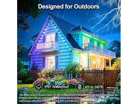 400Ft Permanent Outdoor Lights