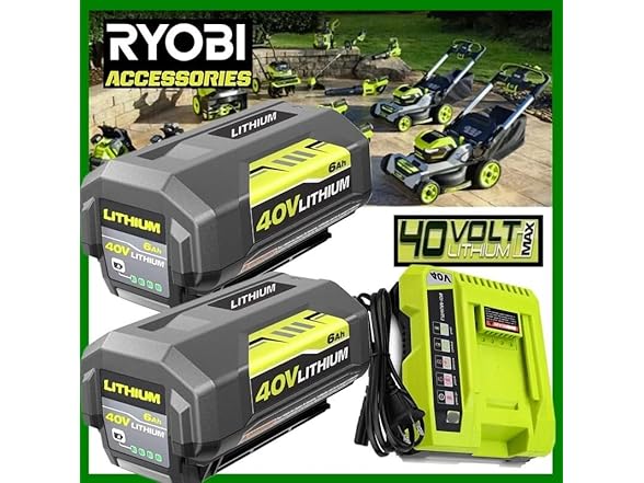 Simple Plus+ Replacement Battery Ryobi 40V 6Ah 2pk