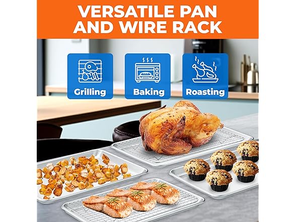 Emporio Aluminum Baking Pan 2pk- 10.5"x15"