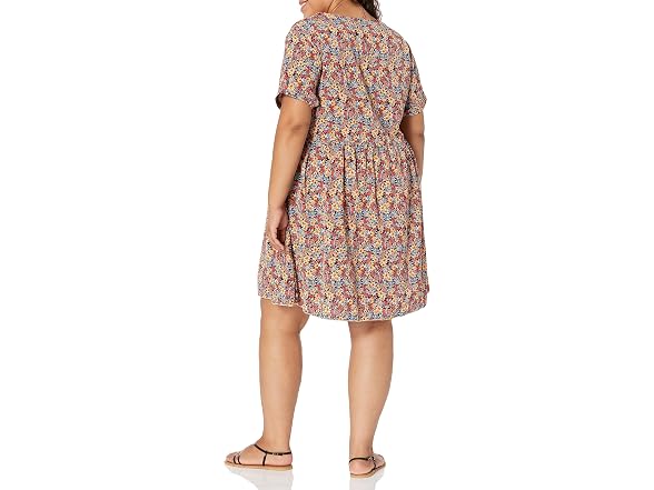 Prettygarden Women (M) Summer Short Sleeve V Dress