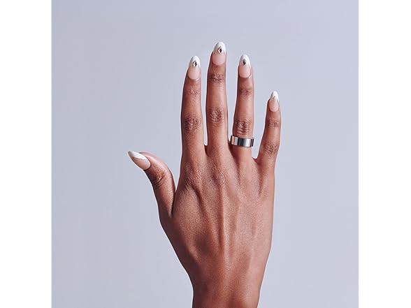 Kiss Glam Press On Nails White Almond