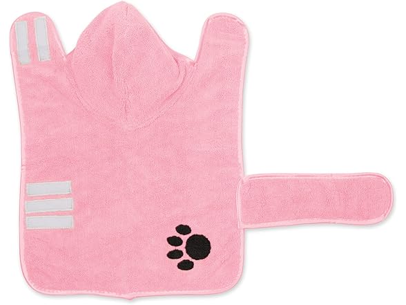 Bone Dry Pet Robe Collection, Embroidered Bath Robe