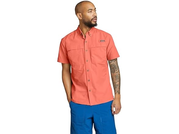 Eddie Bauer (L) Short Sleeve Ripstop Guide Shirt