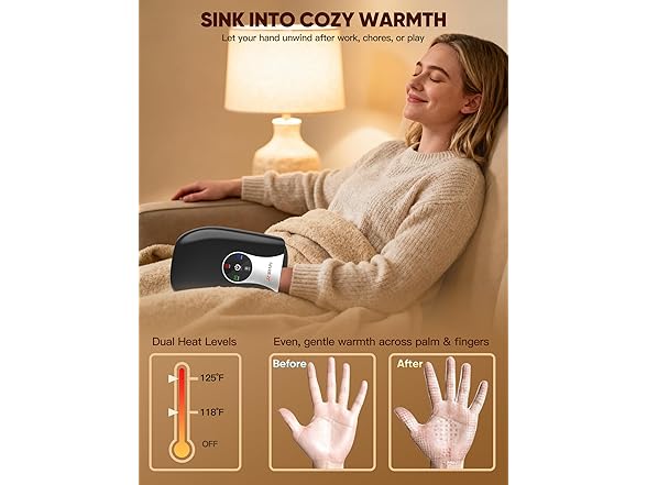 JZBRAIN Heated Hand Massager
