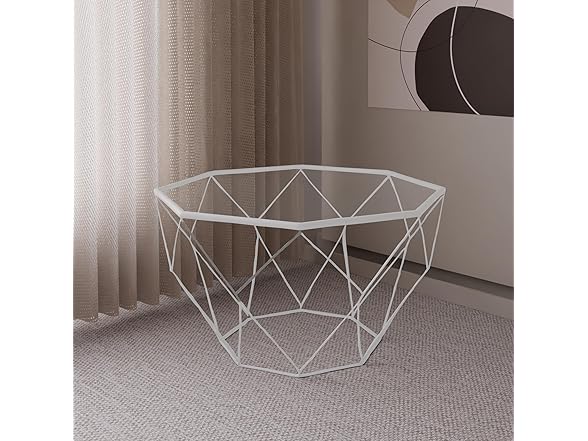 LeisureMod Malibu Octagon Coffee Table