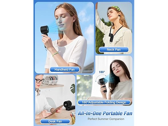 Eoboya 4 in 1 Handheld Portable Fan