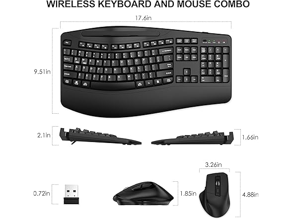 Wireless Keyboard and Mouse Combo | 2.4G