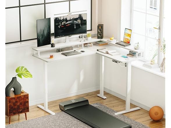 AODK L-Shape Electric Desk, 59"x48"