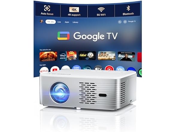 CiBest Google TV Projector 4K Support