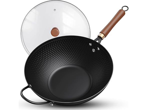Todlabe Carbon Steel Nonstick Wok Pan