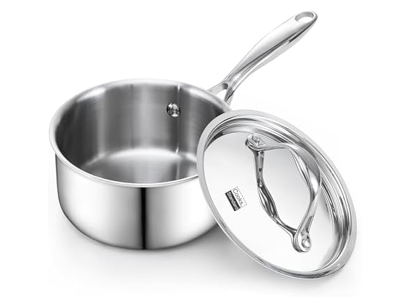 Cooks Standard Multi-Ply Clad 1.5 Quart Stainless Steel Saucepan