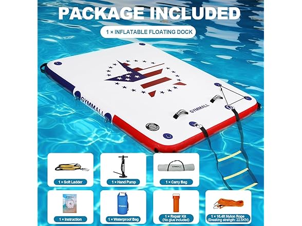Inflatable Floating Dock Platform