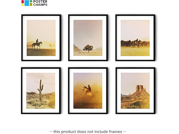 Poster Champs Western Wall Collage Kit