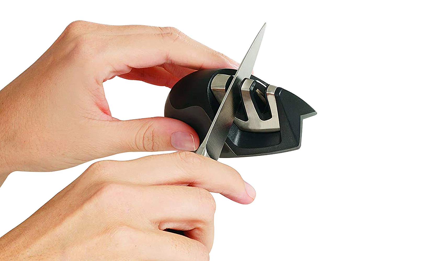2pk Knife Sharpener & Meat Slice Holder - Gallery 13