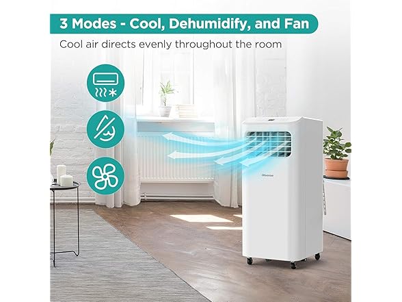 Hisense 6,000 BTU Cooling Dehumidifier Fan AC