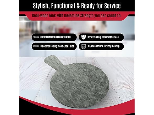 Tablecraft 12451 Round Serving Paddle with Handle