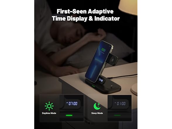 INIU 15W 3 in 1 Wireless Charging Station