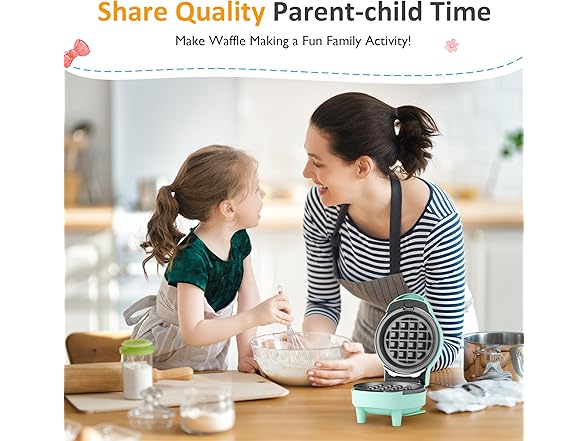 SUNVIVIPRO 6 in 1 Mini Waffle Maker