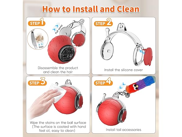 UPSKY Interactive Cat Toy Ball - Automatic
