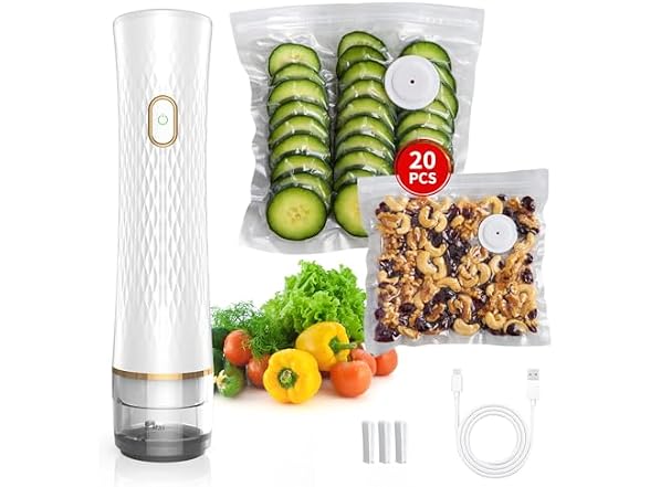 Olecha Handheld Vacuum Sealer 20 Bags