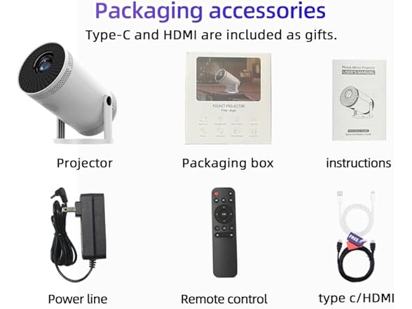 Portable Mini Projector w/ WiFi 720P