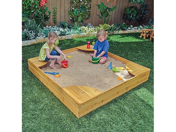 KidKraft Wooden Backyard Sandbox