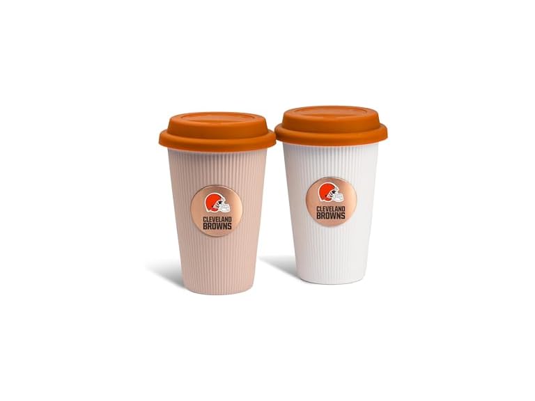 The Memory Company NFL Premium 2-Pack 12oz Ceramic Barista Cups – Officially Licensed Team Logo Coffee Mug Set