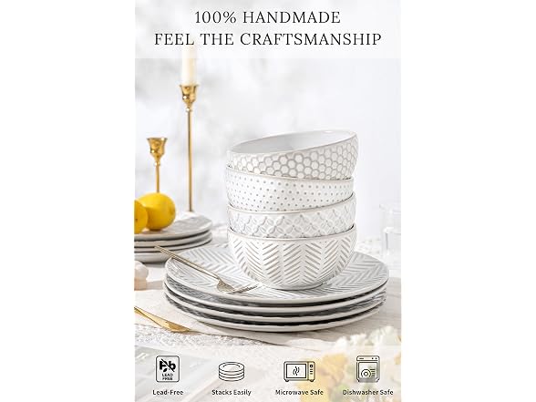FOBENTA 32 Piece Dinnerware Set for 8