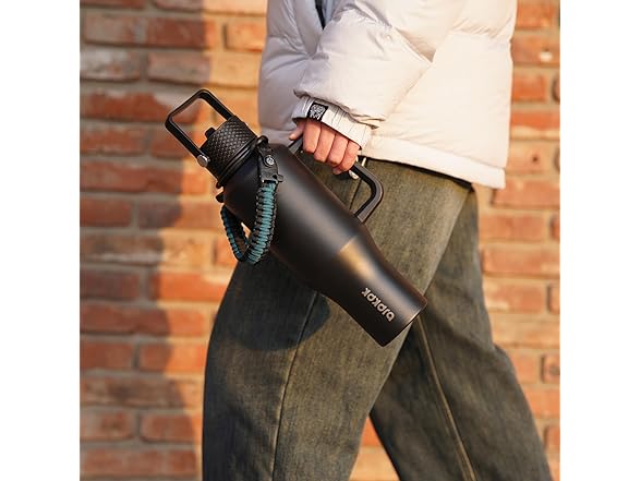 BJPKPK 35oz Insulated Water Bottles with Straw Lid