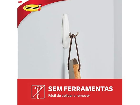 Command White Wire Hooks