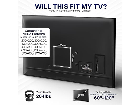VIVO 60 to 120 inch Large Screen Heavy