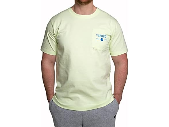 Carhartt Men (XS) Logo T-shirt Hint Lime