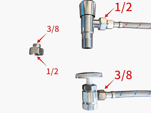 Klabb 32-Inch Stainless Steel Braided Faucet Supply Line