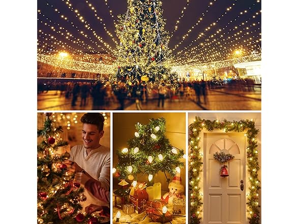 Brightown 25 Pack C7 Led Replacement Christmas Light Bulb