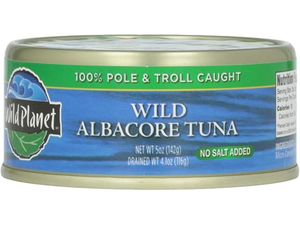 1CT Wild Planet Wild Albacore Tuna,No Salt Added