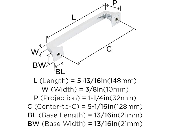 AmerockCabinet Pull, 5-1/16 inch