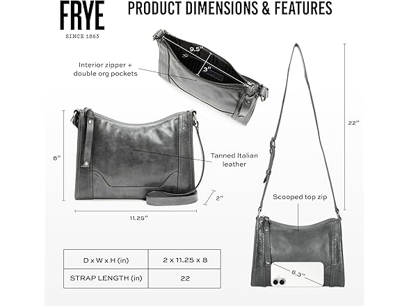 Frye Women's Melissa Zip Crossbody Bag