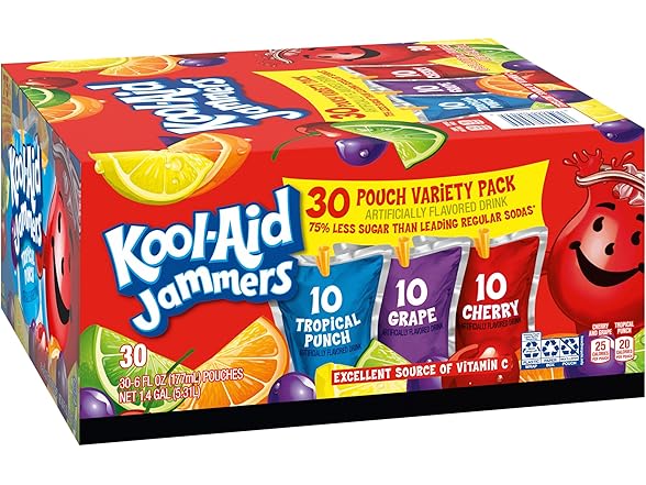 Kool-Aid Jammers Drink, 30 Pouches