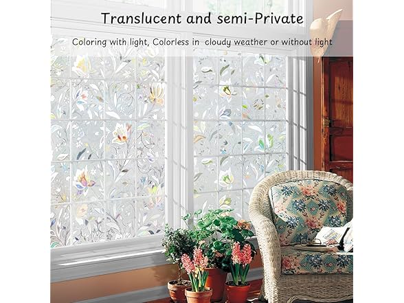 2 Pack NINETREX Window Privacy Film