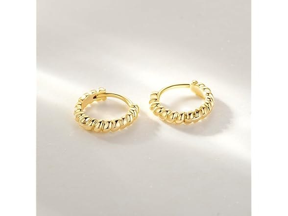 MOMELF Hoop Earrings Gold 11mm