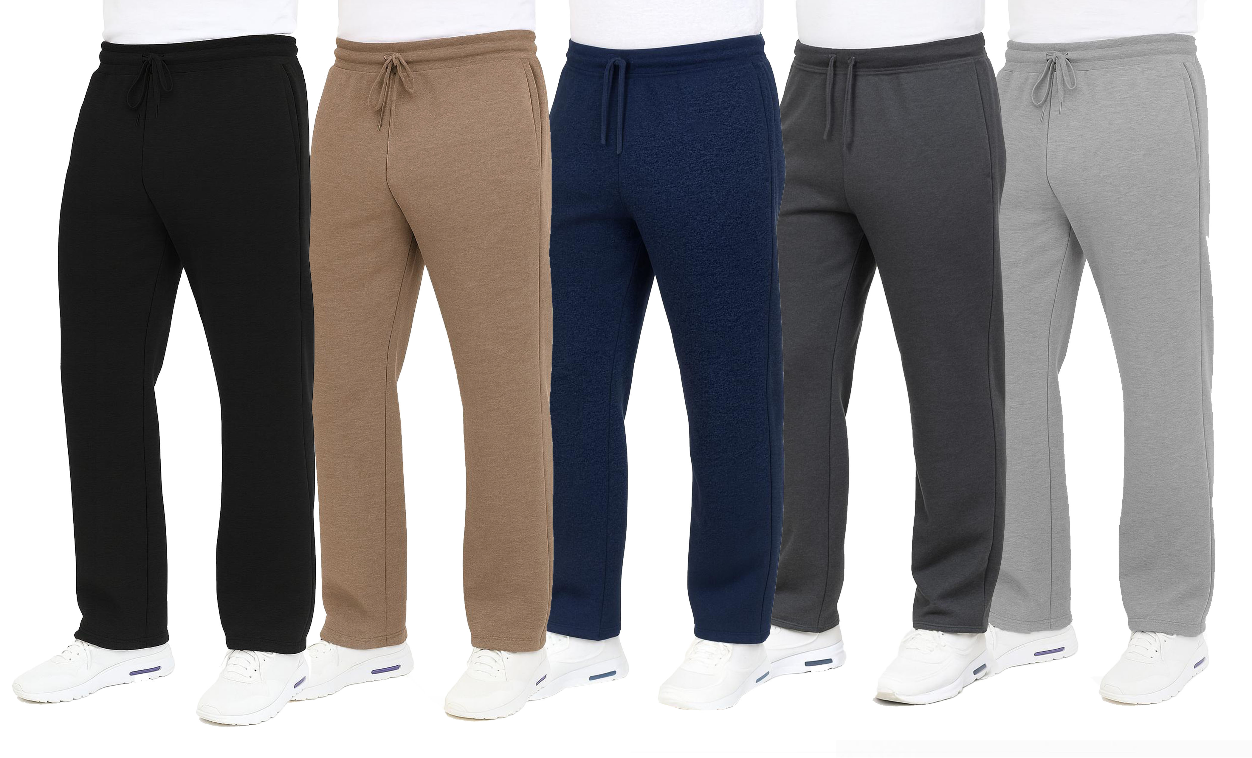 3Pk Mens Heayweight Fleece-Lined Sweatpants - Gallery 11