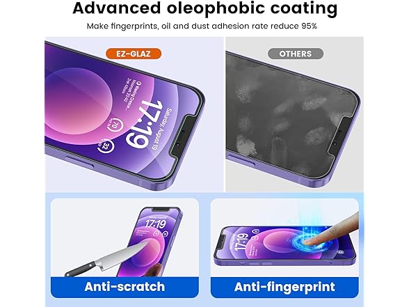 EZ-GLAZ iPhone 12 Screen Protector Set