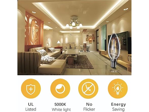 H&D home interchanges E12 LED Light Bulbs Dimmable