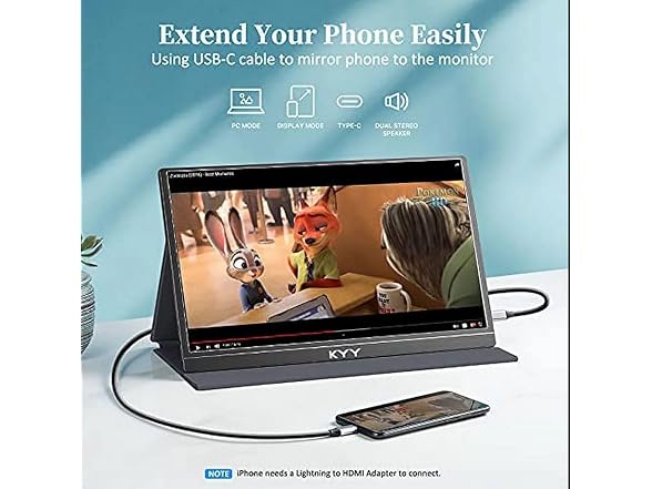 KYY 15.6" FHD Portable Monitor